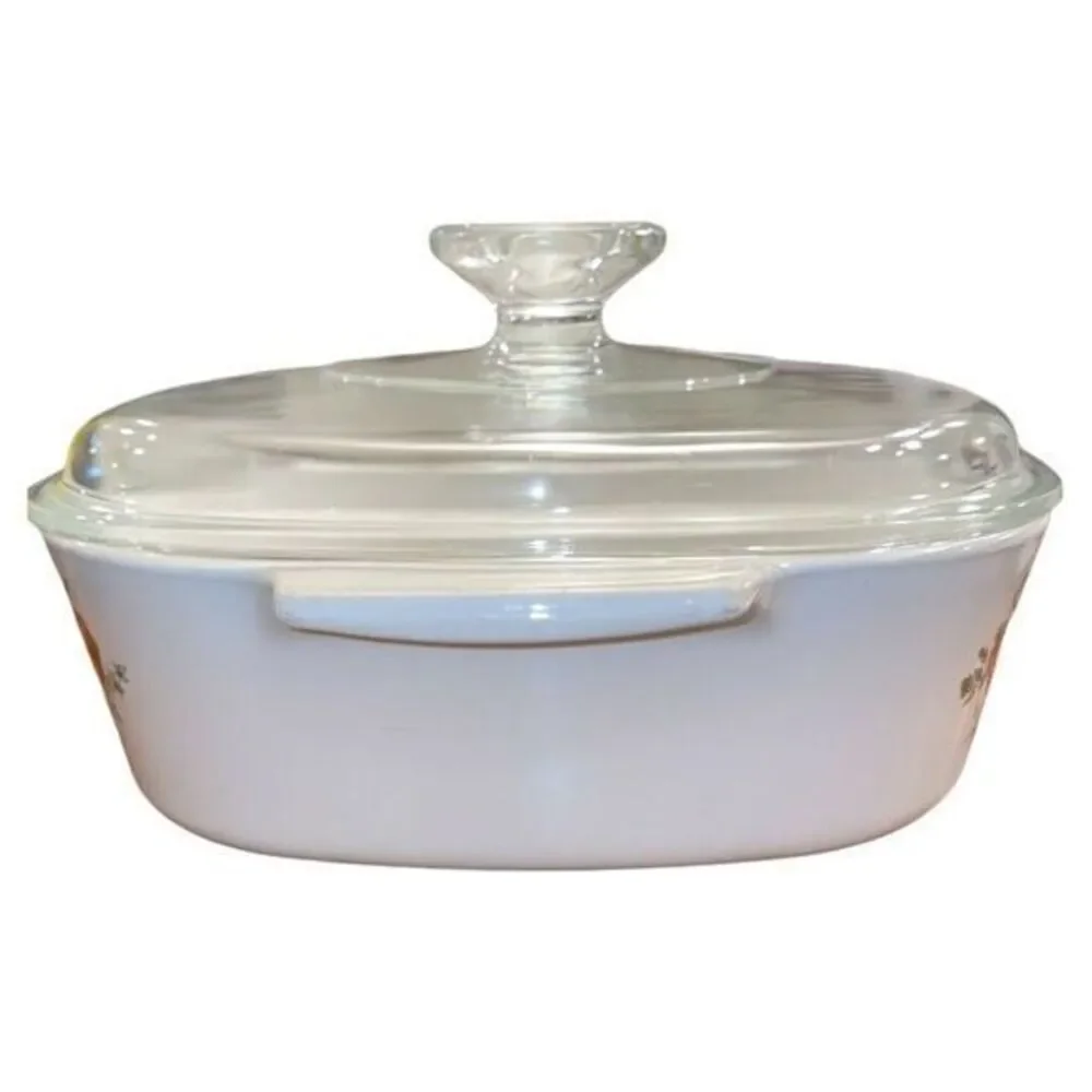 Corning Ware Vtg 70s 2 Qt La Marjolaine Spice Of Life A-2-B Casserole Dish Lid‎